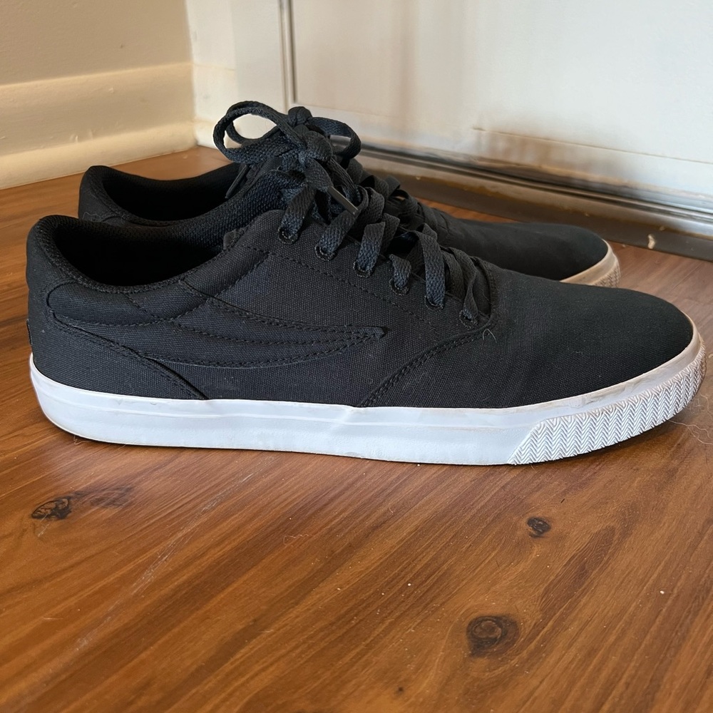 Black Fila sneakers